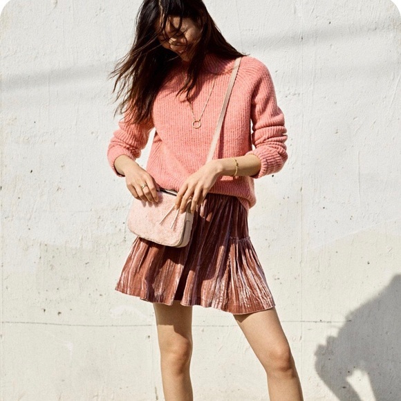 Madewell Northfield pink mockneck sweater - Picture 8 of 16